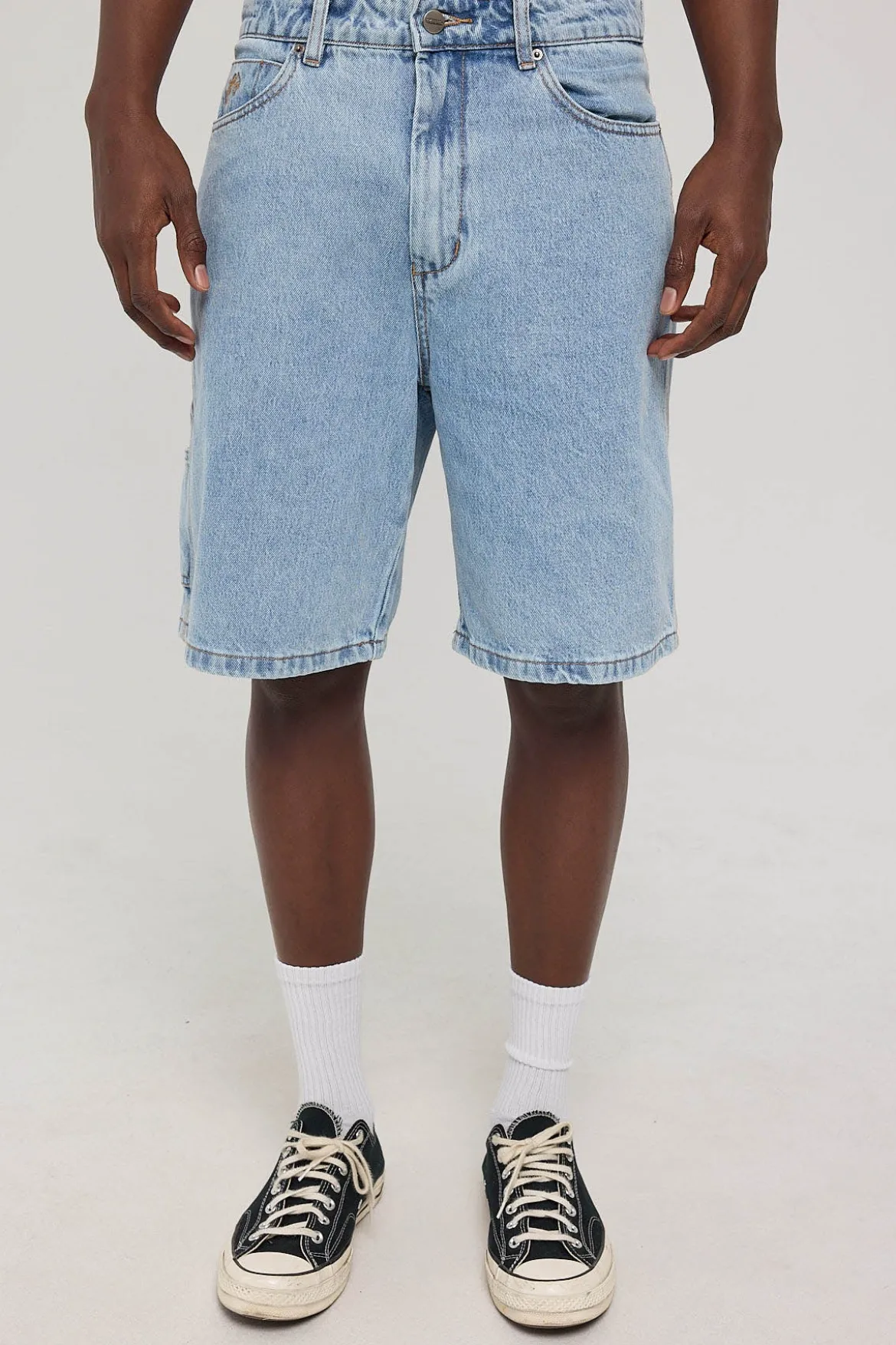 Carpenter Jean Short Worship Worn Blue