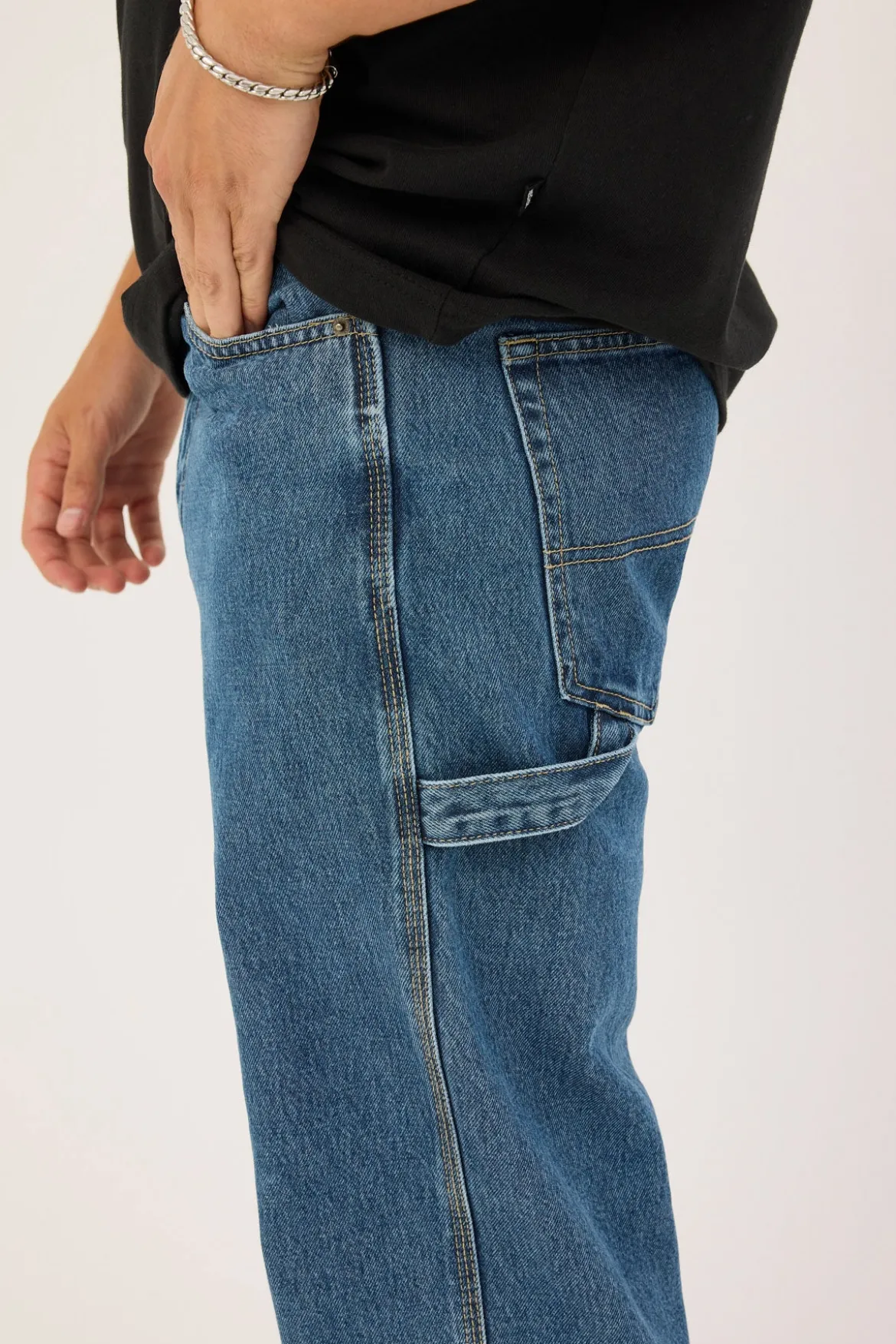 Carpenter Jean Steady Mid Blue