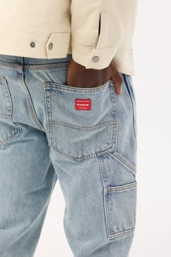 Carpenter Jean Worship Worn Blue Denim