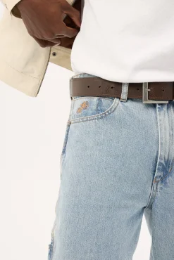 Carpenter Jean Worship Worn Blue Denim