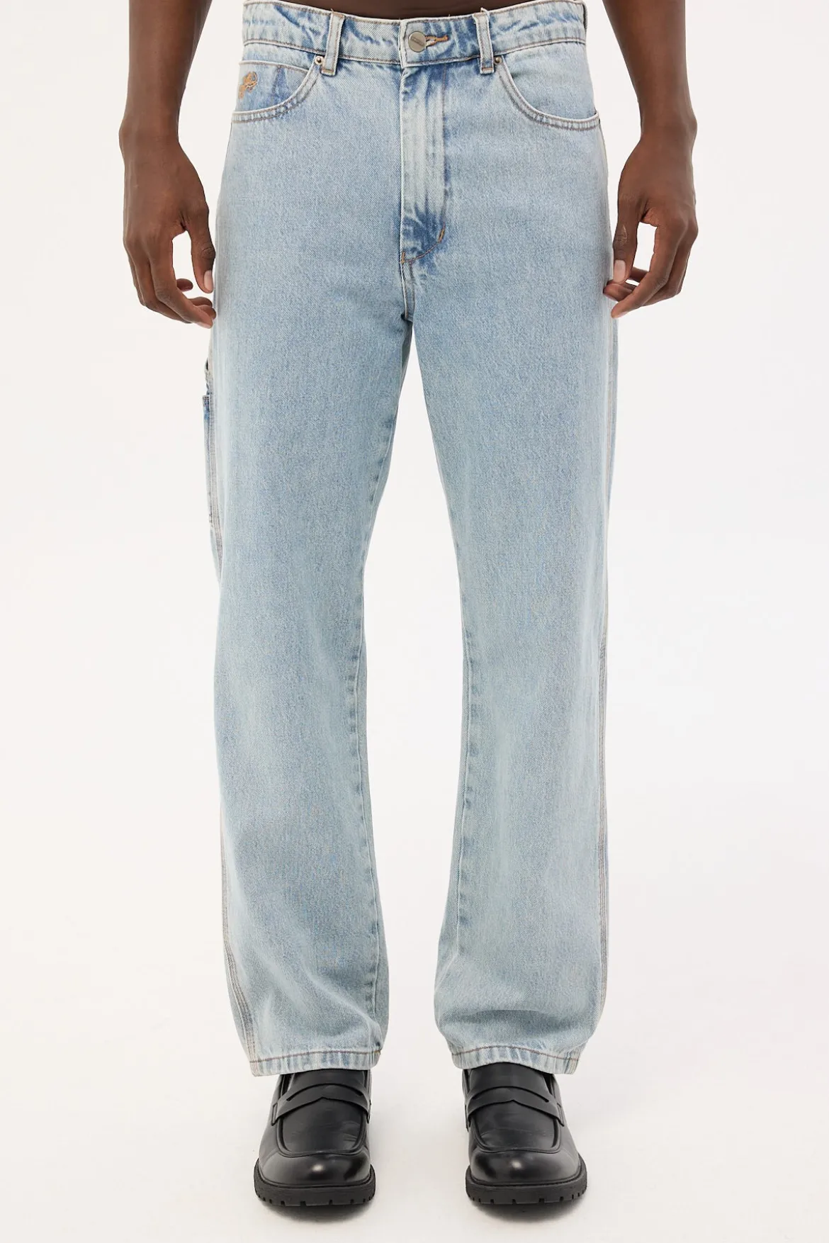 Carpenter Jean Worship Worn Blue Denim