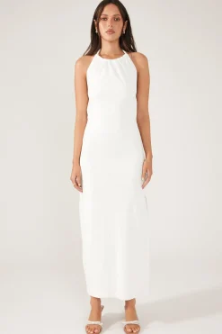 Cays Textured Midi Dress Cream