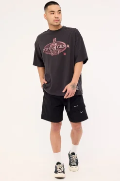 Cena Smackdown Boxy Tee Faded Black