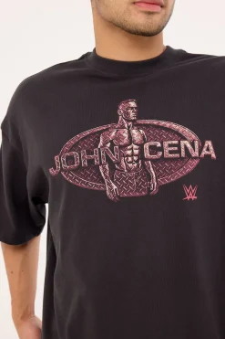 Cena Smackdown Boxy Tee Faded Black