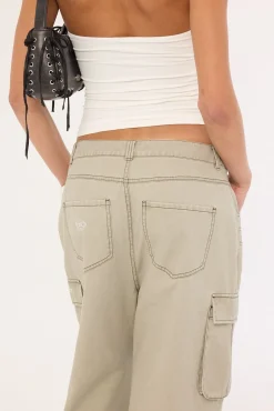 Censored Panelled Cargo Pant Stone