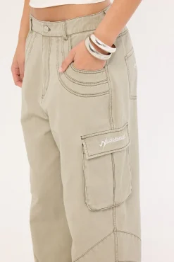 Censored Panelled Cargo Pant Stone