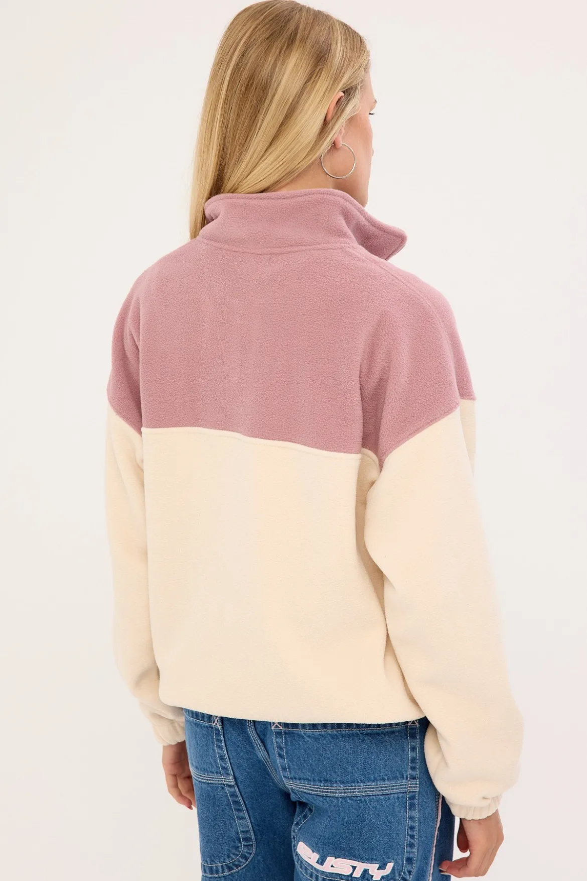 Central Division Crew Polar Fleece Pink A Boo
