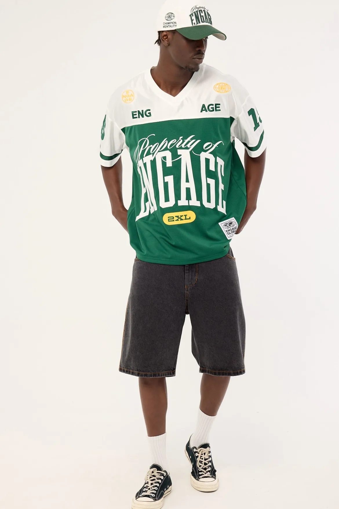 Champion Mentality Oversized Jersery Green/White