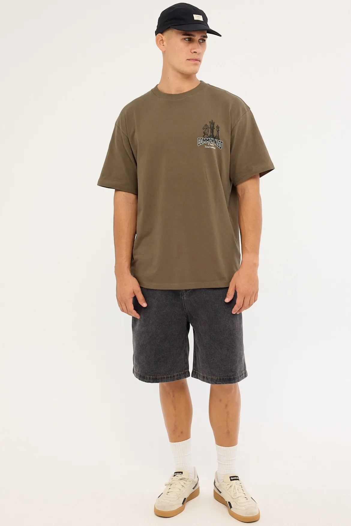 Checkmate Heavyweight Boxy Tee Brown