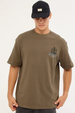 Checkmate Heavyweight Boxy Tee Brown