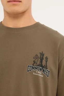 Checkmate Heavyweight Boxy Tee Brown