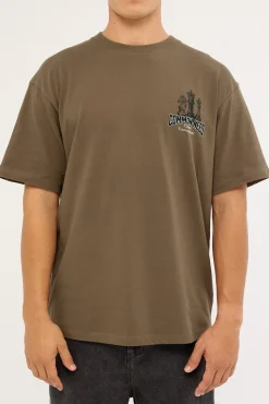 Checkmate Heavyweight Boxy Tee Brown