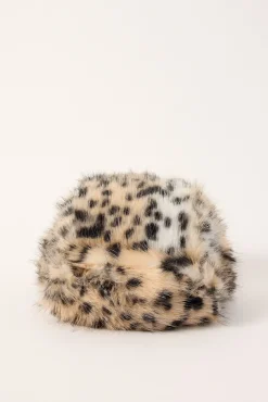Cheetah Faux Fur Trapper Hat Leopard