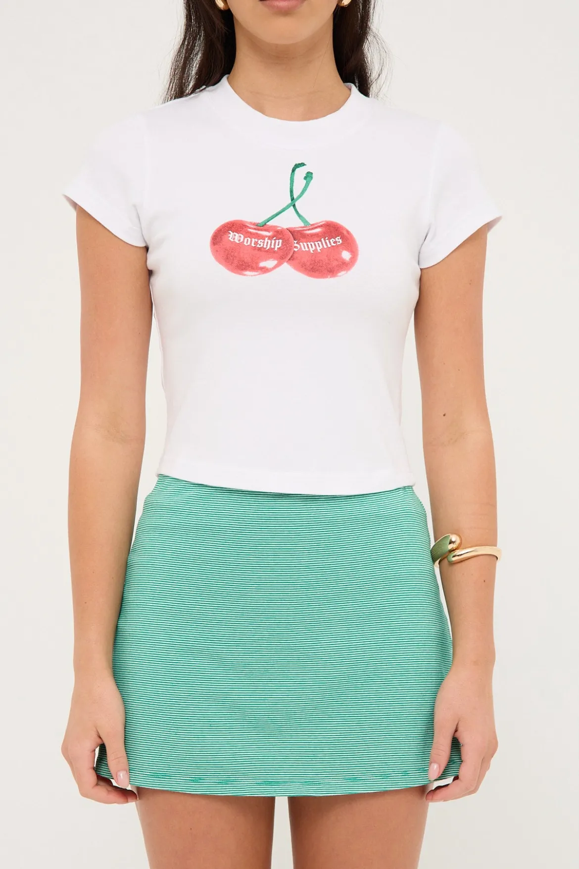 Cherio Teeny Tee White