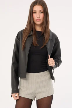 Chloe Short Ash Stripe