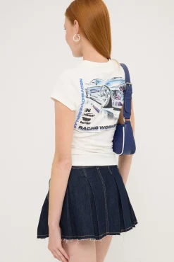 Chrome Baby Tee White