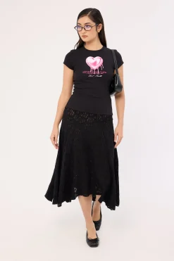 Chrome Heart Baby Tee Black