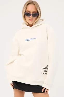 Chrome Relaxed Hoodie Off White