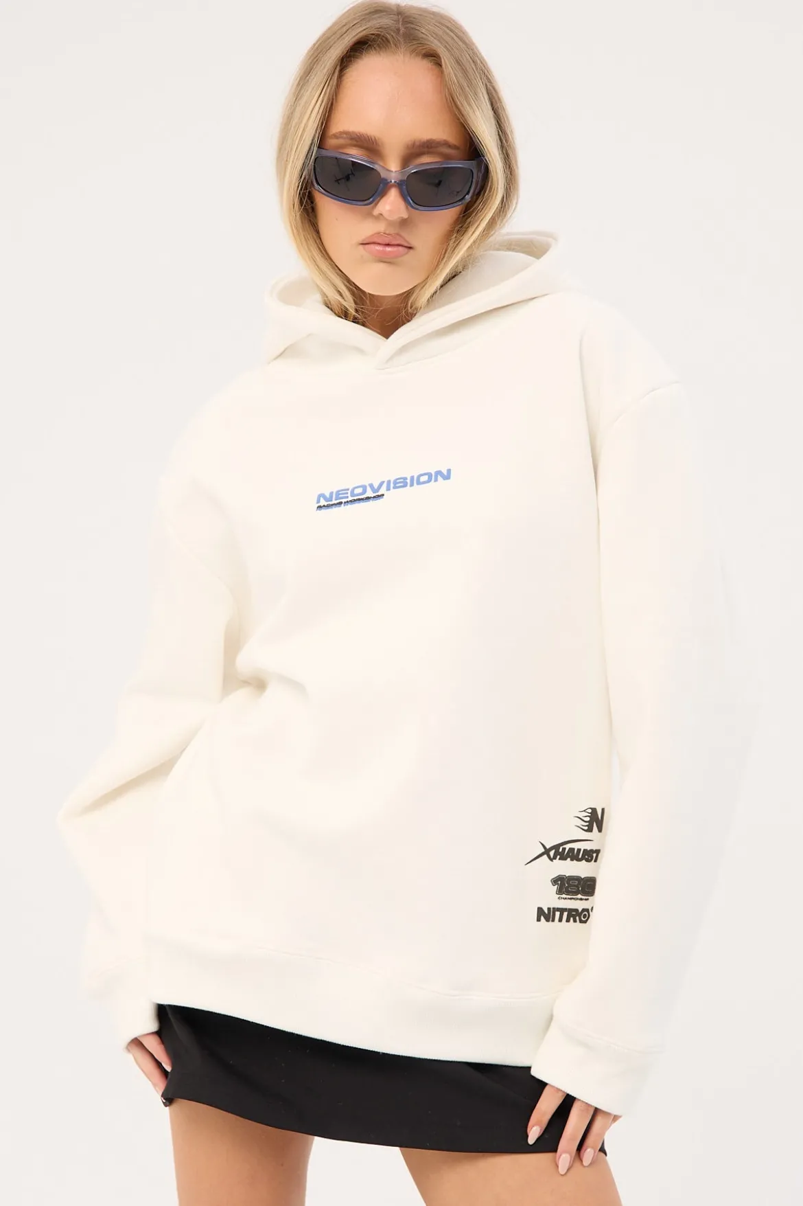 Chrome Relaxed Hoodie Off White