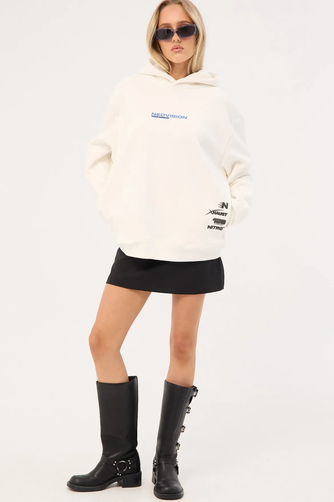 Chrome Relaxed Hoodie Off White