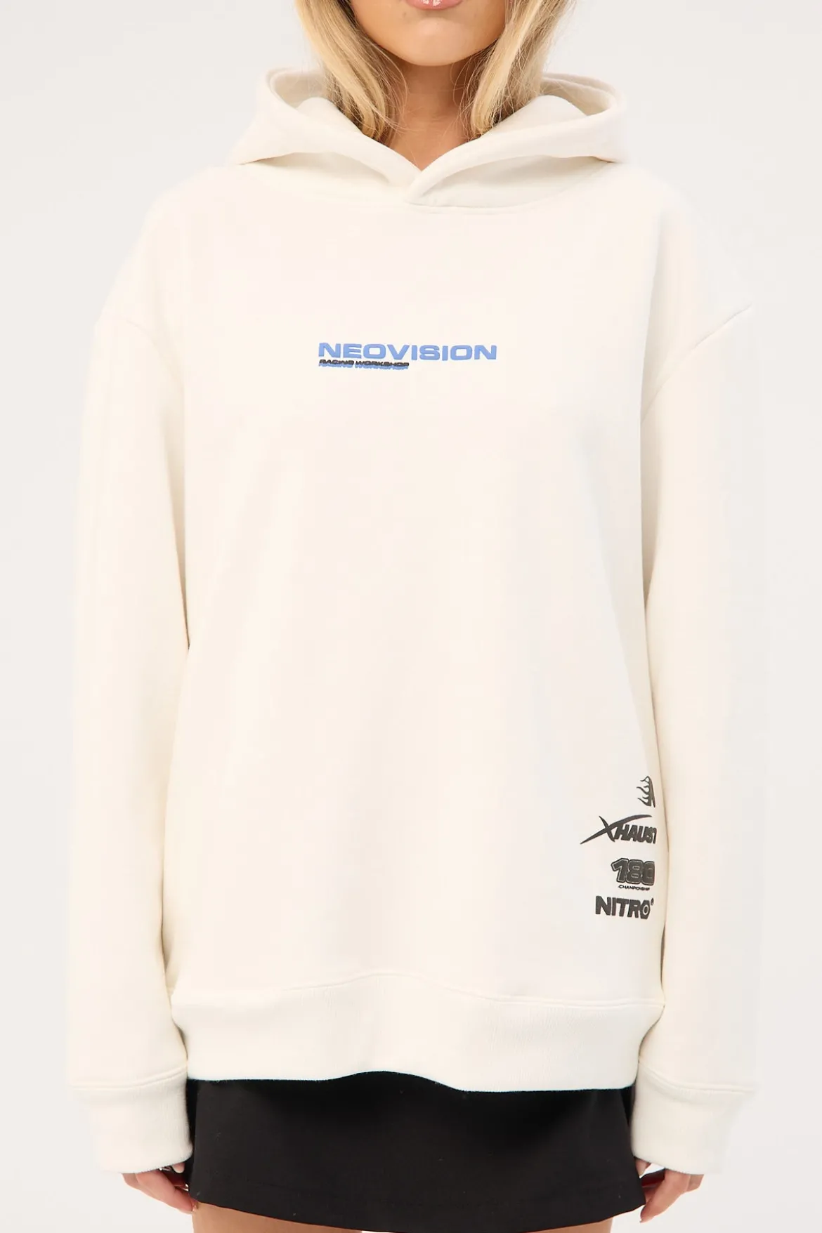 Chrome Relaxed Hoodie Off White
