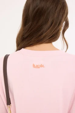 Cin Cin Oversized Tee Pink