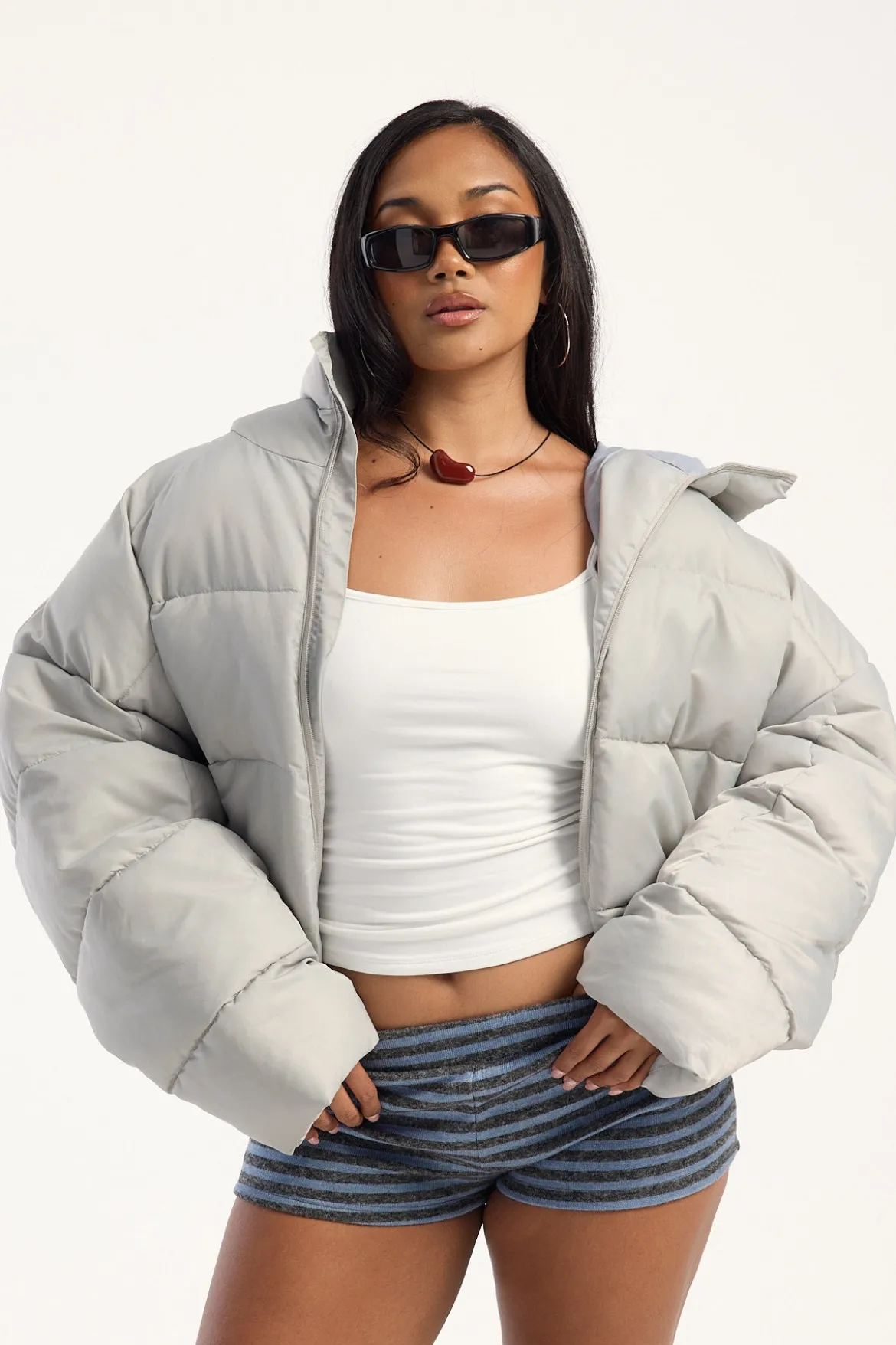 Cindy Puffer Jacket Ash
