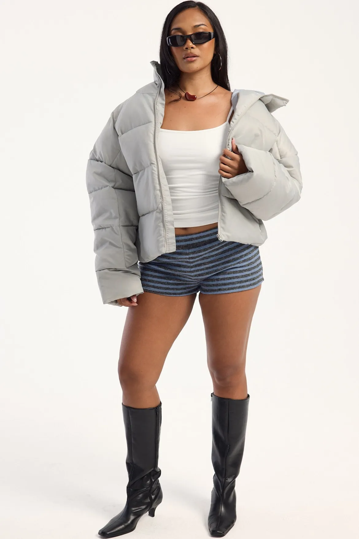 Cindy Puffer Jacket Ash