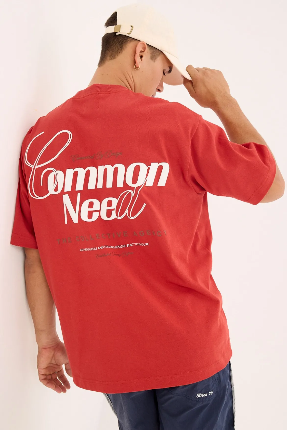 Clarity Heavyweight Boxy Tee Brick Red