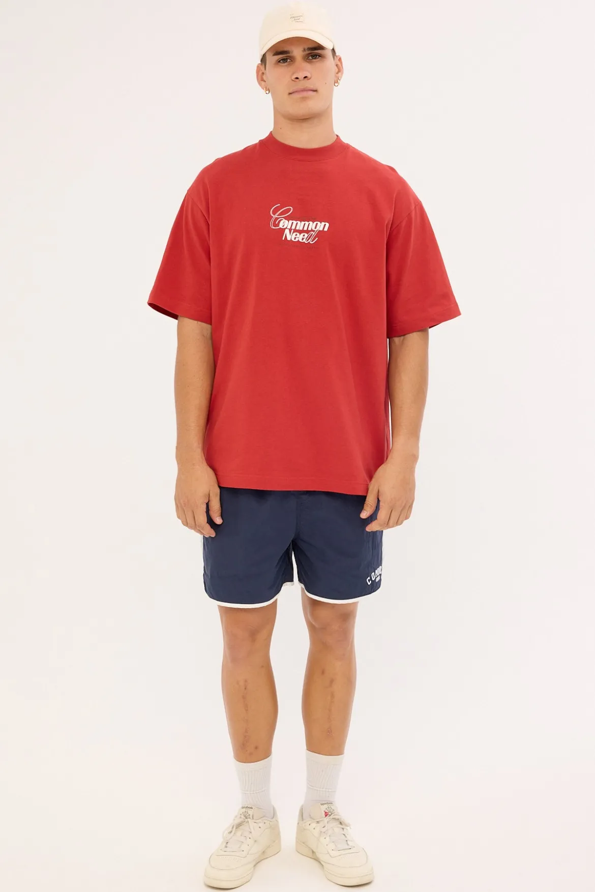 Clarity Heavyweight Boxy Tee Brick Red