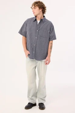 Classic Gingham S/S Shirt Navy Check