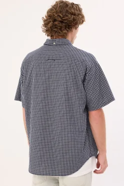 Classic Gingham S/S Shirt Navy Check