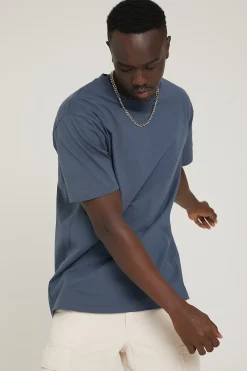 Classic Organic Tee Petrol Blue