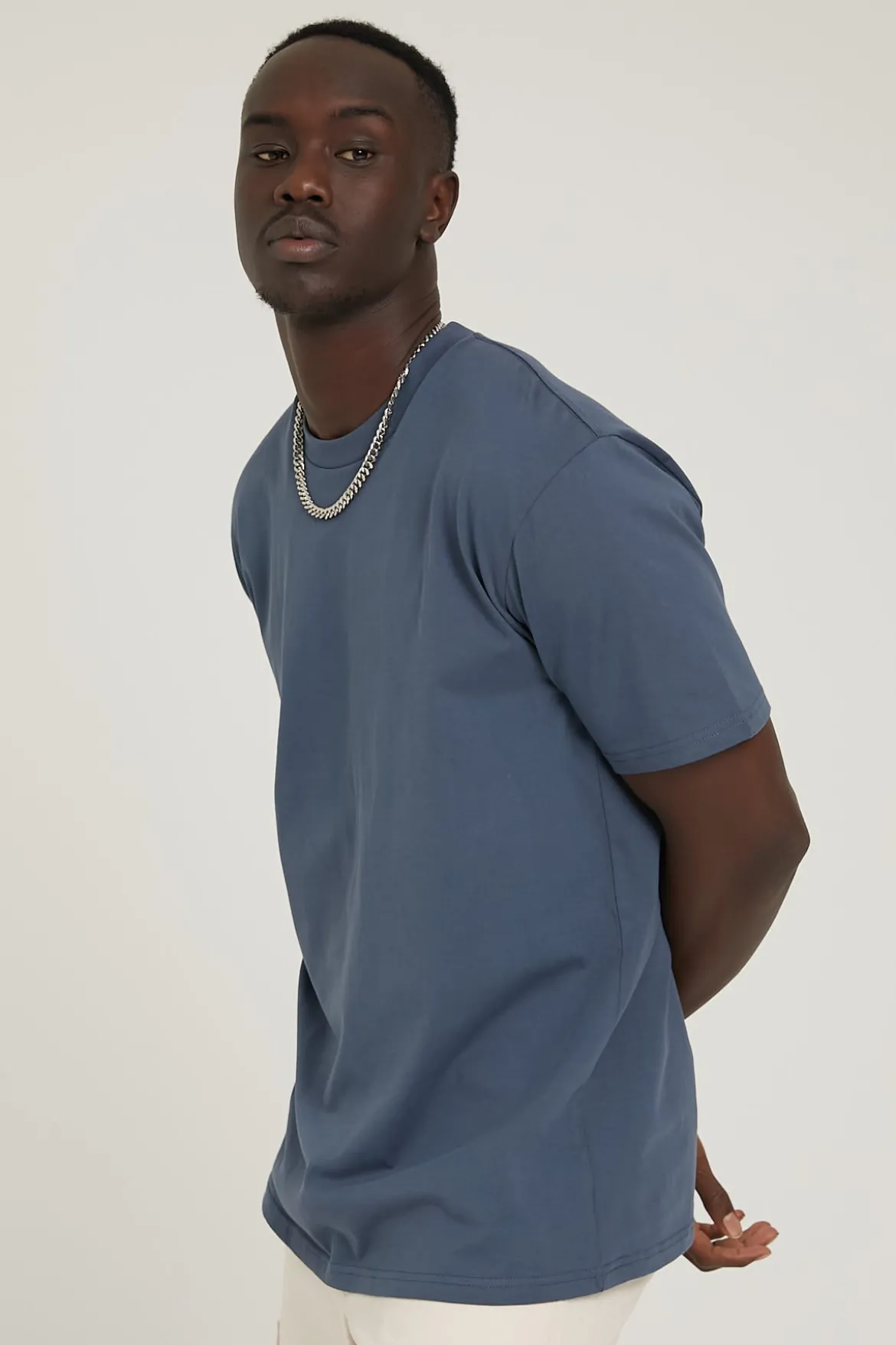 Classic Organic Tee Petrol Blue