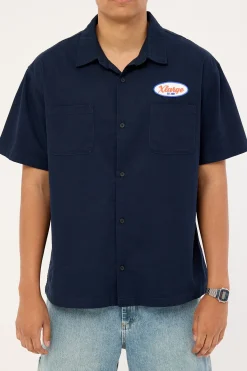 Classic SS Work Shirt Navy