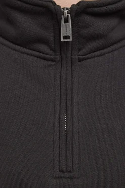 Club 1993 Quarter Zip Sweater Off Black