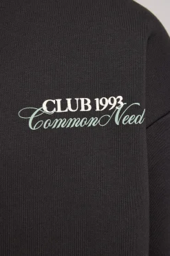 Club 1993 Quarter Zip Sweater Off Black