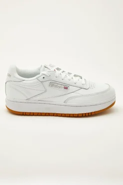 Club C Double White/Rubber Gum/White