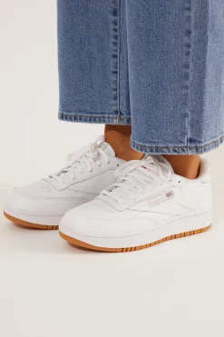 Club C Double White/Rubber Gum/White