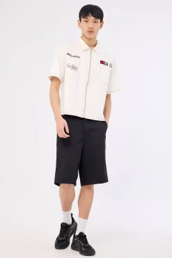 Clutch Oversize Cropped Shirt Off White