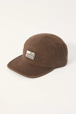 Coach 5 Panel Cap Washed Brown