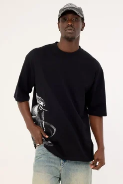 Coil Street Super Heavy Tee Black