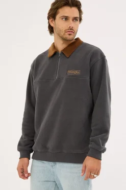 Collar Polar Sweat Worn Black
