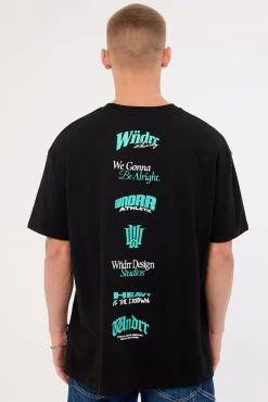 Collective Box Fit Tee Black