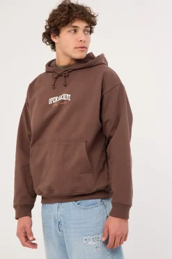 College Boxy Hoodie Cocoa Brown