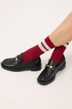 Collegiate Socks Burgundy