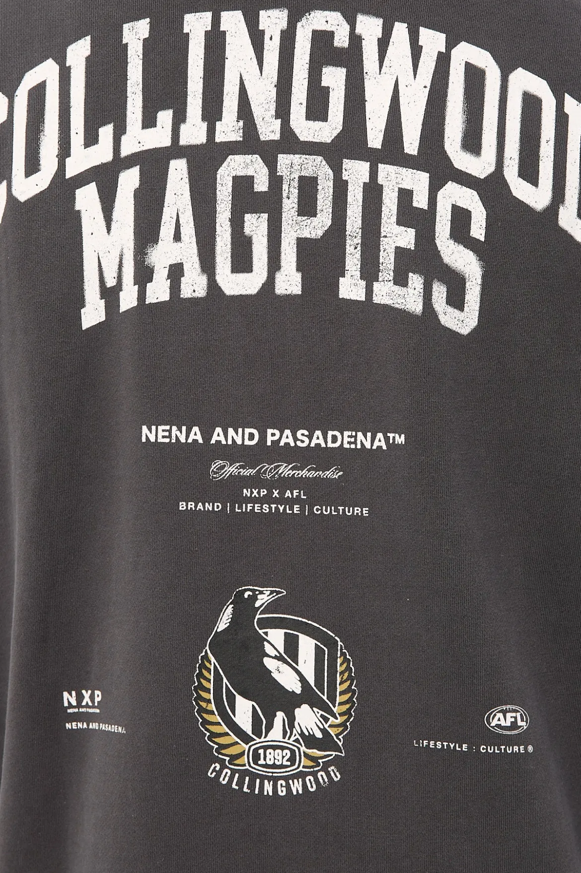 Collingwood Vintage Hoodie Pigment Asphalt