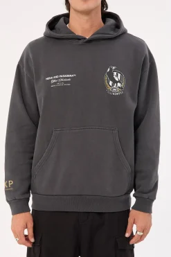 Collingwood Vintage Hoodie Pigment Asphalt