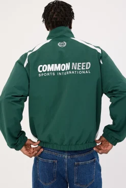 Colt Panelled Spray Jacket Dark Green