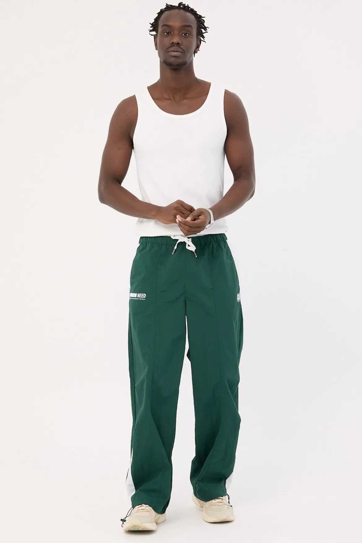 Colt Panelled Track Pant Dark Green